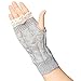Justay 2 Pairs Womens Winter Warm Knit Fingerless Gloves Crochet Thumbhole Short Arm Warmers Mittens