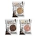 SinFit Labs Protein Cookies Drizzle Covered 3 FLAVORS Birthday Cake, Chocolate Chip , Peanut Butter (Variety)