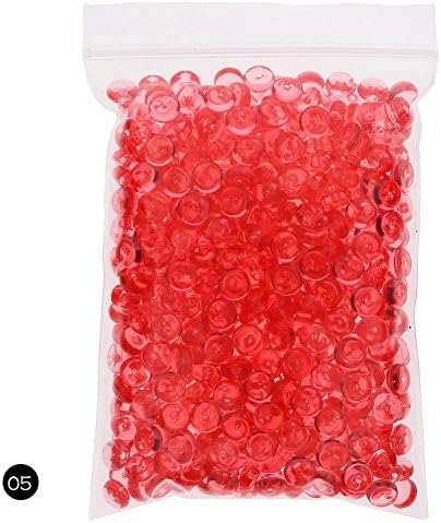 CALISTOUK Fishbowl Beads DIY Slime Decoration 7mm Diameter For Craft Tools Red