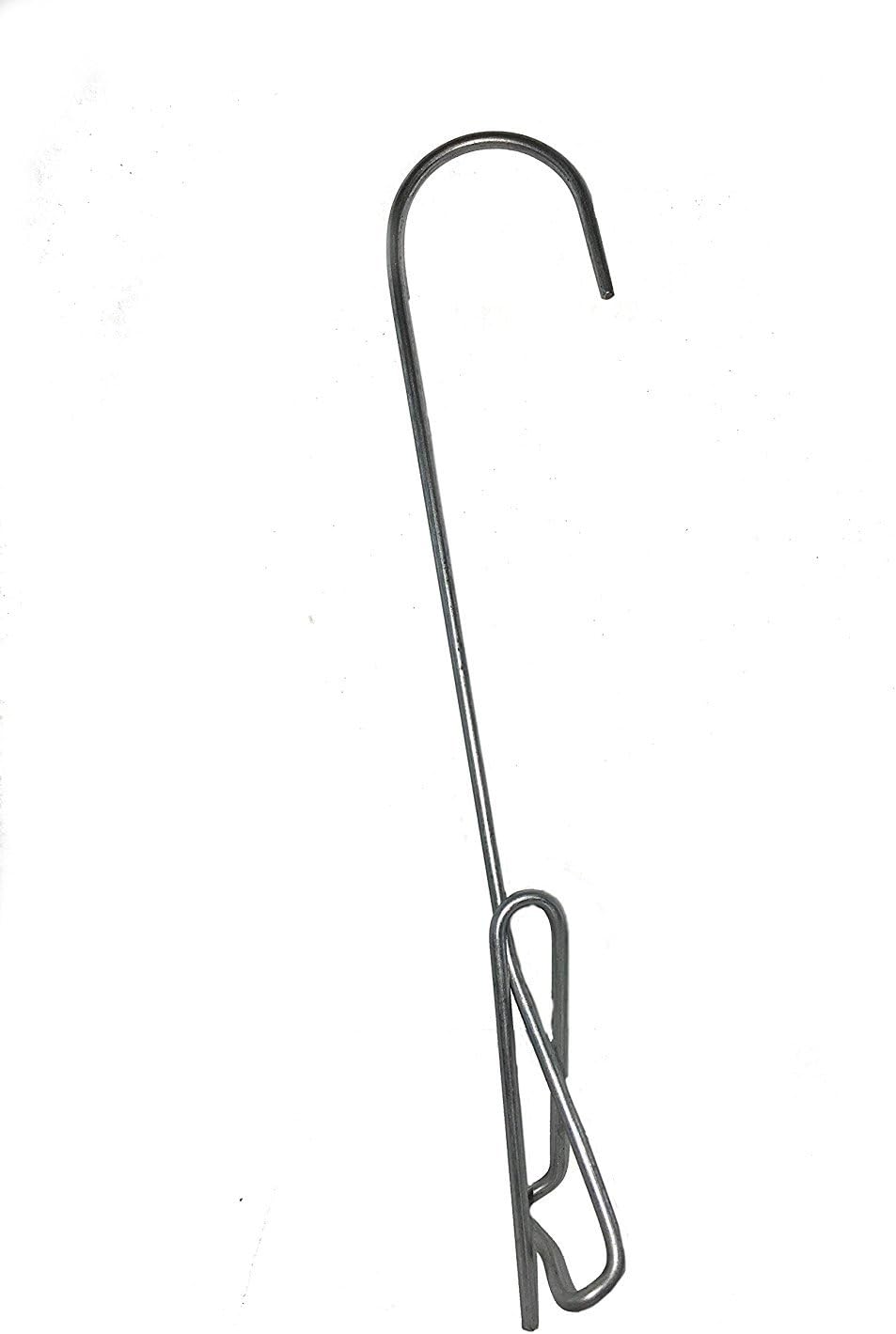 7 inch Galvanized Single Mini Clip-on Pot Hanger for Orchids and Household Plants (10 Pack)