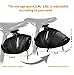 Winkeyes 1.6L Bicycle Saddle Bag, Waterproof Bike Pack, Cycling Mountain Road MTB Back Seat Bike Pouch, Bicycle Repair Tools Accessories with Reflective Stripesthumb 1