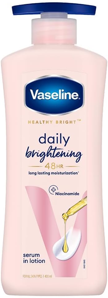 Vaseline Healthy Bright Daily Moisturizer 400ml Vitamin B3 Dry Skin Radiant