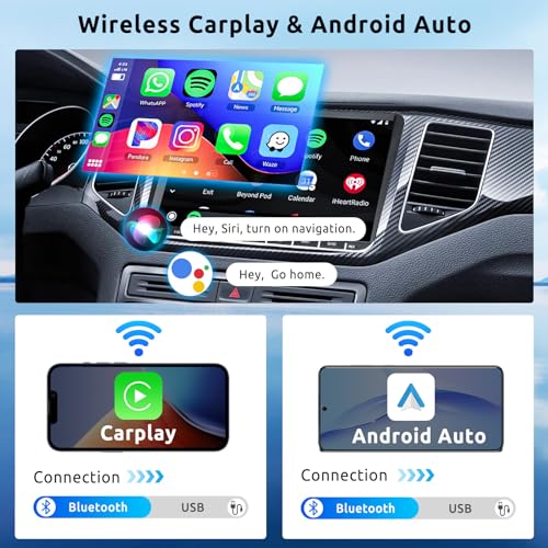 2G+64G Car Radio for VW Golf 5 6 Passat Jetta Caddy EOS T5 Tiguan Touran CC Polo with Carplay Android Car Wireless, 9 Inch Touch Screen Car Stereo with Bluetooth GPS Wi-Fi FM RDS Mirror Link Rearview Camera
