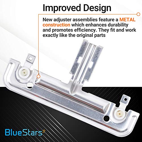 [NEW UPGRADED] Ultra Durable W10712394 Dishwasher METAL Rack Adjuster Kit Replacement Part by