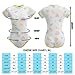 Littleforbig Adult Baby & Diaper Lover (ABDL) Button Crotch Romper Onesie - Nursery Pattern (S) Yellow