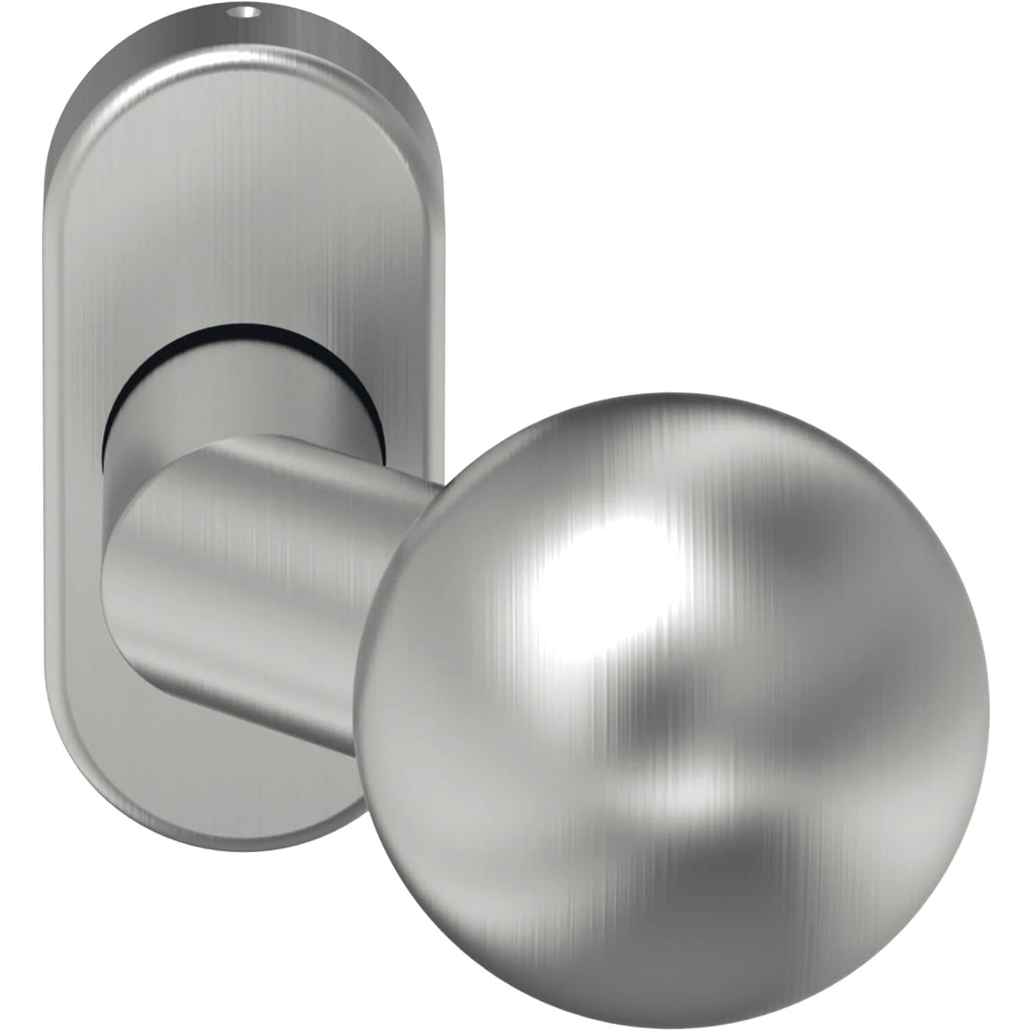 ECO K160 FE fire Protection Door knob (Door knob) on Rosette, Door Handle for fire Protection Doors, Stainless Steel
