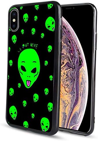 pzicase iPhone Xs Max 6.5 inch Case,Aliens Design TPU Soft Silicone Protective Durable Shockproof Case for iPhone Xs max