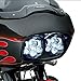 Dual LED Headlight for Motorcycle Road Glide 2004 2005 2006 2007 2008 2009 2010 2011 2012 2013 (Black)