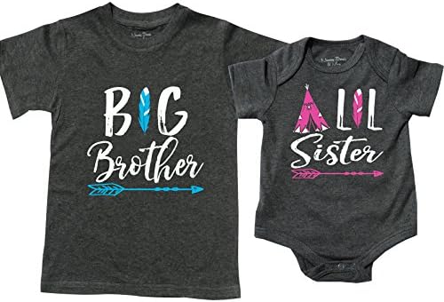 Big Sister Shirt, Baby Sister Newborn Outfit,