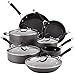 Circulon Momentum Hard-Anodized Nonstick 11-Piece Cookware Set - Gray