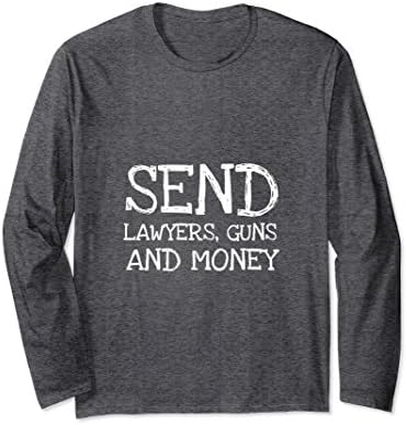 Unisex Warren Zevon Send Lawyers Guns and Money Long Sleve Shirt Medium Dark Heather