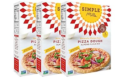Simple Mills Pizza Dough Mix, 9.8 Ounce Box, 3 Count