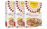 Simple Mills Pizza Dough Mix, 9.8 Ounce Box, 3 Count
