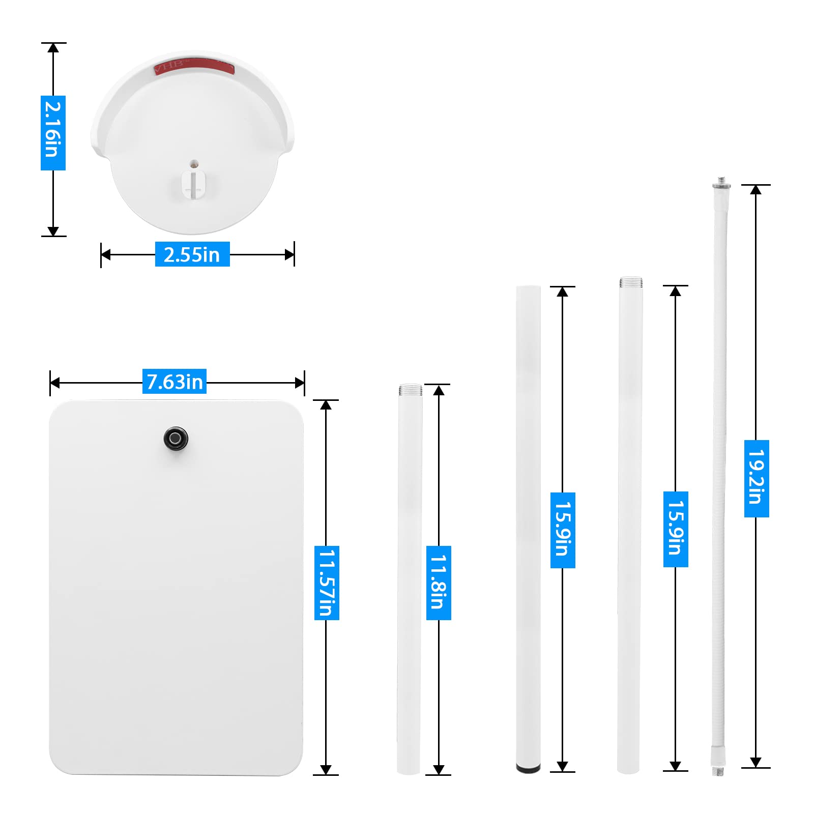 HOLACA 35 inch or 63 inch Floor Stand for Hellobaby, Infant Optics DXR-8/8 Pro, eufy, Vava/Hipp and Nooie Baby Monitor,Owlet and Motorola Baby Monitor, for Any Other Cameras with 1/4 Screw Mount