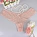 titivate women Sexy Thong Panty Bow Lace Underwear Pack Of 5 (XL)
