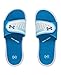 Under Armour Women's UA Micro G EV II SL White/Sky Blue/Dynamo Blue Sandal 8 B (M)