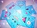 AWYK Blue Emoji Drawstring Backpack Bags for Party Favors Supplies Birthday, Gift for Kids Teens Boys and Girls, 6 Pack Cute Assorted Emoticon sacks, 17x13.5 Inch (43X34cm)