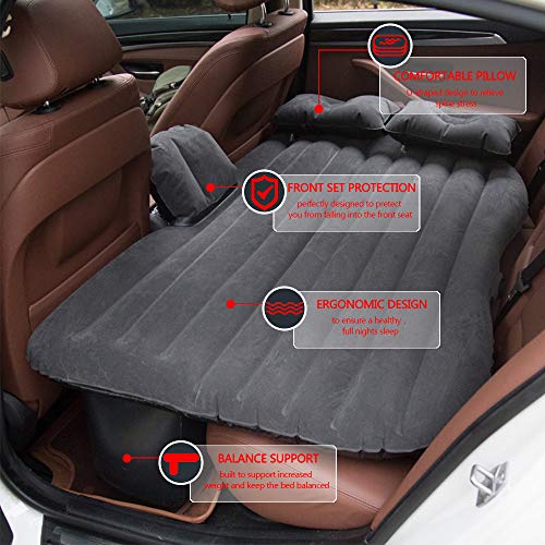 Inflatable Car Mattress Back Seat Bed, BeiLan Car Air Mattress for
