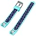 Geak Fitbit Alta Bands and Fitbit Alta HR Bands, Sports Replacement Accessory Wristband with Secure Watch Buckle,Small,Teal with Blue