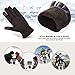 Vbiger Leather Gloves Winter Mittens Touch Screen Gloves For Men, One Size, Brown