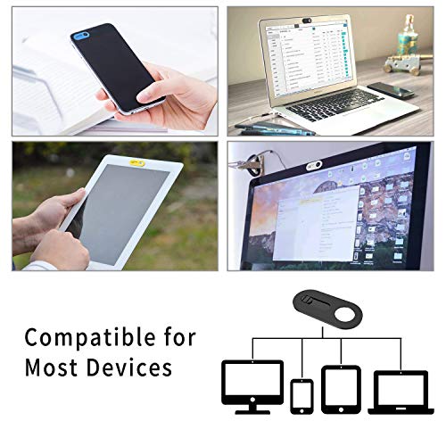 Webcam Cover Slide Ultra Slim Web Camera Cover for Computer, Dell HP Laptop, Mac, Mac Book Pro, Smartphone, Slider Camera Blocker Protect Privacy and Security (4 Pack)
