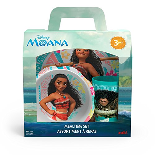 Moana Mealtime 3pcs Set BPA Free by Zak Designs Set