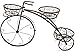 Sorbus Tricycle Plant Stand – Flower Pot Cart Holder – Ideal for Home, Garden, Patio – Great Gift for Plant Lovers, Housewarming, Mother’s Day – Parisian Style (Bronze)thumb 3
