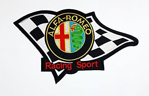 XXL BIG Alfa Romeo Milano Sport Car Motorsport patch Biker jacket vest large Embroidered Iron on Hat Hoodie Backpack Ideal for Birthday Gift