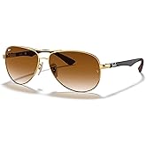 Ray-Ban RB8313 CARBON FIBRE Aviator Sunglasses For Men For Women +BUNDLE with ACCESSORY EYEWEAR KIT