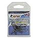 American Fishing Wire Mighty Mini Stainless Steel Snap Swivels, Size #3, 170 lb Test, Gunmetal Black, 4 pc