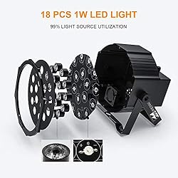 Missyee 18 RGB LED DJ Stage Uplight -DMX Control