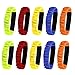 TecUnite 10 Pieces 3-Legged Race Bands Elastic Tie Rope Ruffle Race Strap for Relay Race Game, Carnival, Field Day, Backyard, 5 Colors