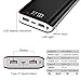 Power Bank 24000mAh High Capacity Portable Phone Charger with 2.4A Output Port, 2A Input Port, LED Indicator and 2 Quick Charging Ports Compatible for Smart Phones, Tablets and Other Devices-Black