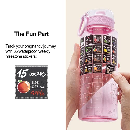 BellyBottle Pregnancy Water Bottle Tracker Pregnancy Must Haves First