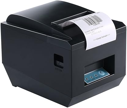 Impresora de tickets térmica, Impresora de Recibos Térmica Bluetooth Directa, Impresora Portátil de la Caja Registradora con USB para la Factura del Recibo de la Impresión POS / ESC: Amazon.es: Electrónica