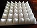 Professional Acoustics Foam White 12 Pack of (12x12x2)inch Acoustical Pyramid Foam Panel for Soundproofing Studio & Home Theater
