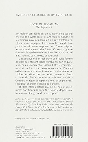 L'EVEIL DU LEVIATHAN BABEL 1327: THE EXPANSE 1 (French Edition)