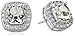 Amazon Essentials Sterling Silver with Green Amethyst Stud Earrings, (previously Amazon Collection)