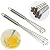 Hand Mixer/Egg Beater, High Quality Ball Whisks, Set of 2 Stainless Steel 10" & 12" from Tooba-Z, Multi Functional Kitchen Gadget for Mixing Desserts/Eggs/Gravy, Quicker & Better Aeration