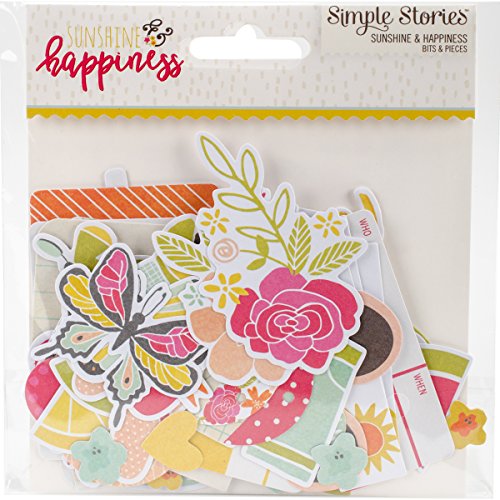 Sunshine & Happiness Bits & Pieces Cardstock Die-Cuts 66/Pkg-