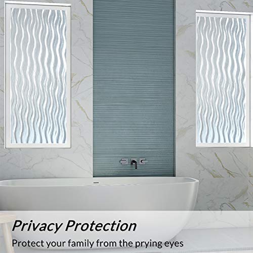 VELIMAX Window Privacy Film Static Window Cling Decorative Window Cover