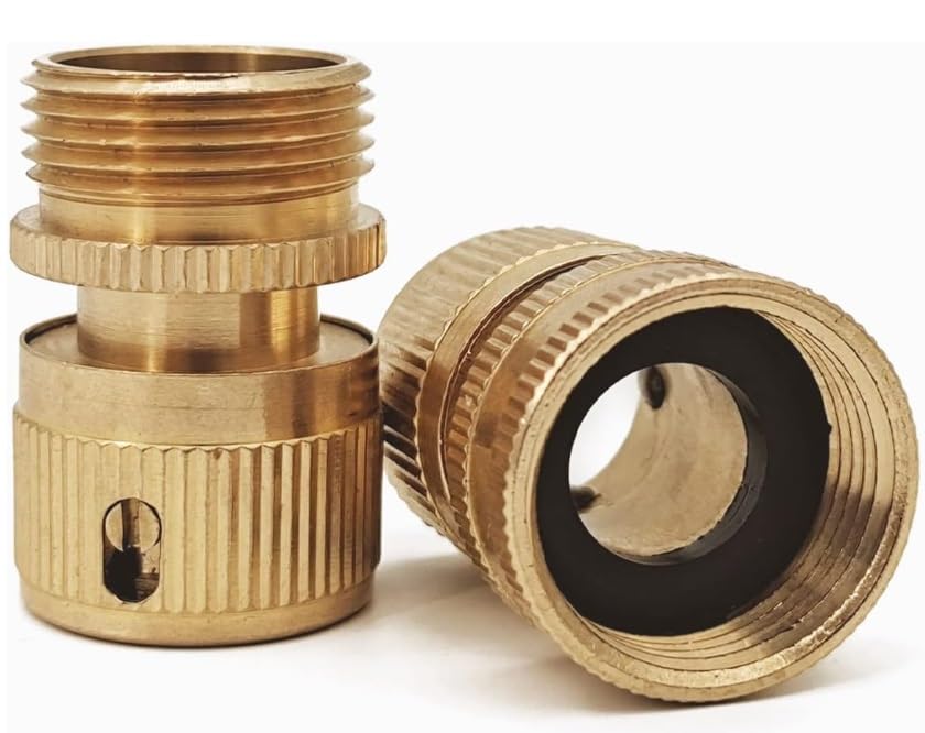 Replacement Solid Brass Threaded Hose Fittings for x Type or Expanding Hoses,3/4" bsp Male/Female Thread Fittings