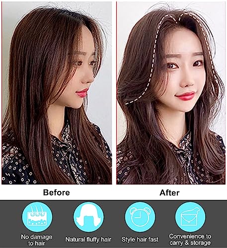 8pcs Hair Volumizing Clips, GetALift Instant Hair Volume Clip, Natural Hair Root Fluffy Clips, Hair Volumizer Clips for Women Girls, Velcro Curly Hair Clips for DIY Hair Styling Tool-Black