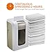 Bonsaii EverShred Pro 3S23 Heavy Duty 14-Sheet Cross-Cut Paper/CD/Credit Card Shredder, 6 Gallons Wastebasket with 4 Casters and 120 Minutes Running Time, White