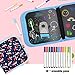 Here Fashion Portable Erasable Drawing Board for Kids, Double Sided Reusable Sketchpad Painting Book with 12 Colored Erasable Pens, 8×8 inches 14Page - Airplane