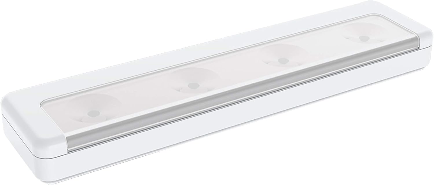 Brilliant Evolution Wireless Ultra Thin LED Light Bar 1 Pack | Battery Operated Lights | Kitchen Under Cabinet Lighting | Closet Light |Touch Light |Stick On Lights | Push Light | Wireless Light - - 