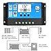 20A Solar Charge Controller, Y-SOLAR Solar Panel Controller PWM 12V/24V Auto Paremeter Adjustable LCD Display Solar Panel Battery Regulator with Dual USB Load Timer Setting ON/OFF Hours