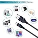MicroUSB to USB Cable 1ft, iSeekerKit Short USB2.0 A Male to Micro B Sync and Charge Cables Cord Charger For Samsung Galaxy S7 S6 Edge plus Note 5 MP3 Camera Android Smartphone
