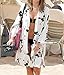 Bestyou Women's Printed Swimwear Rayon Kimono Cover up Cardigan Free Size (Printed 1)