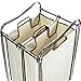 Simple Houseware 2-Bag Heavy Duty Rolling Laundry Sorter Cart, Chrome – 2 Section Removable Bags and Lockable Wheels for Laundry Room Organization